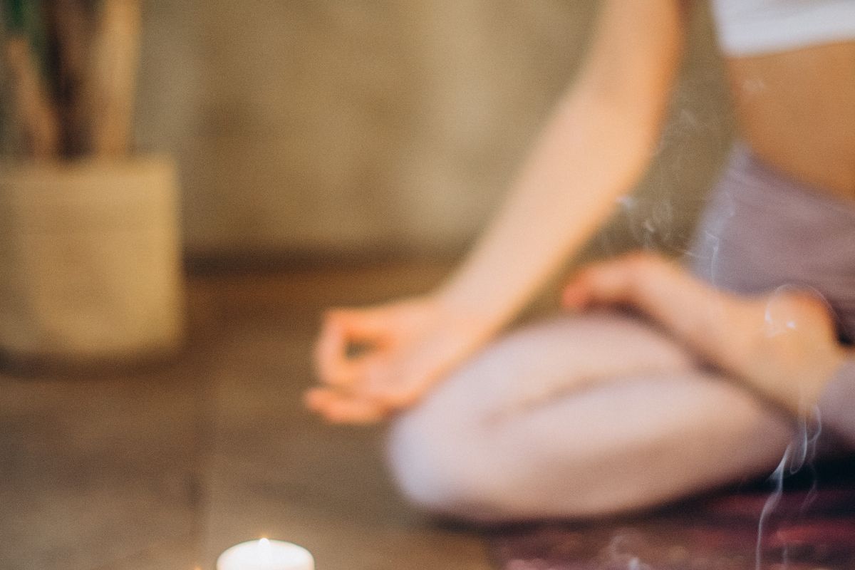 A person practicing yoga for wellness and balance